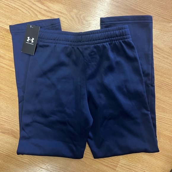 Under Armour Dark Blue Athletic Pants Boys Youth M NWT - Picture 3 of 5